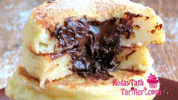 Nutella Dolgulu Pancake