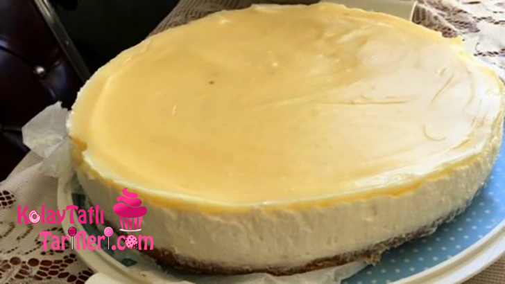 Hindistan Cevizli Limonlu Pişmeyen Cheesecake